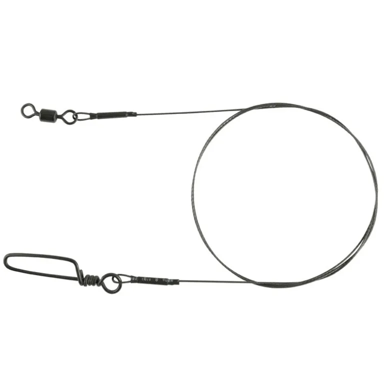 Bas de Ligne Monté Spro Matt Black Leader 1x7 Titanium(x1)