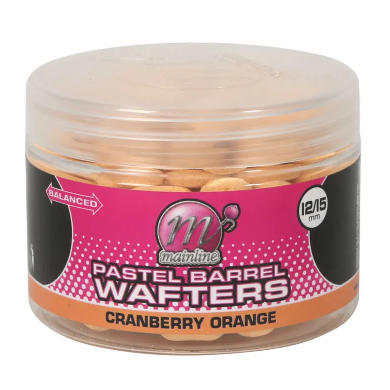 Bouillettes équilibrées carpe mainline wafter barrels cranberry orange 12/15mm
