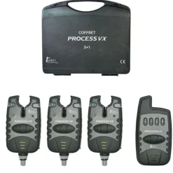 Coffret 3 détecteurs carpe team carpfishing process vx + centrale