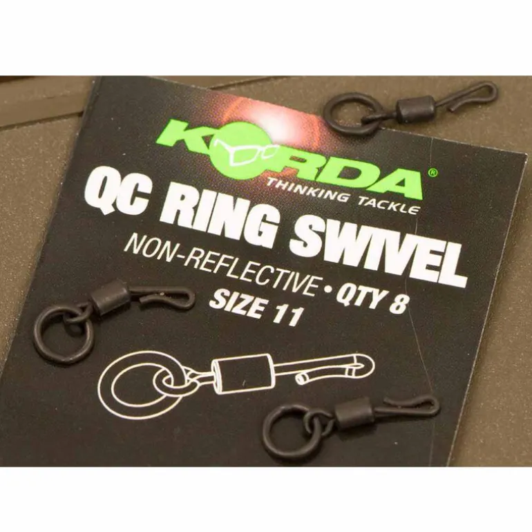 Emerillon carpe korda kwick change ring swivel (x8)