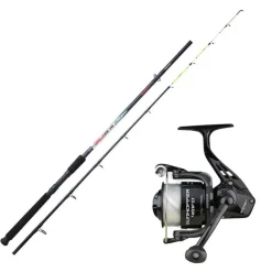 Ensemble Sunset Girelle SW 1.80m, 60-120g + Moulinet Sunhopper SWF 501 Fd