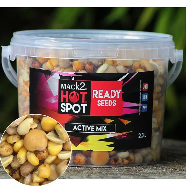 Graine cuite carpe mack2 ready made active mix 2.3l