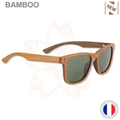 Lunette Polarisante Sakura Bamboo Acetate Gris Titane