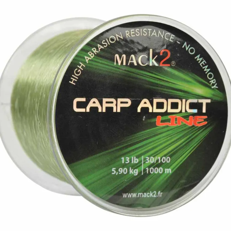 Nylon carpe mack2 carp addict line 1000 m