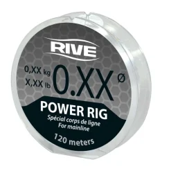Nylon Rive Power Rig Transparent - bobine de 120M