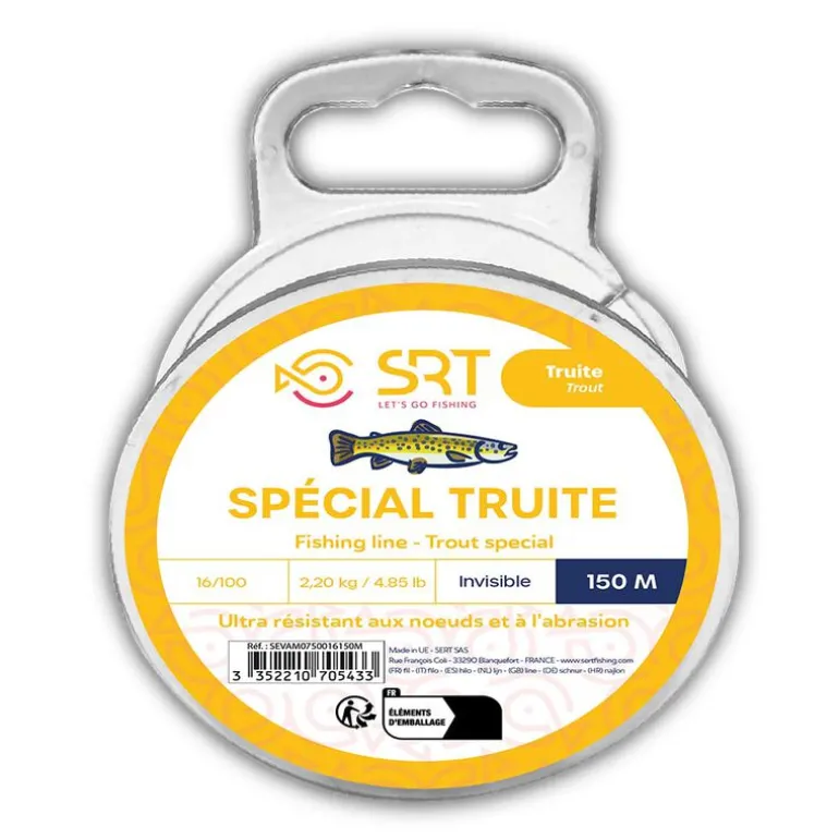 Nylon SRT SPECIAL TRUITE 150M - INVISIBLE