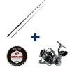 Pack Canne Evok Aerian 75hs 2.26cm, 20-60g + Aerian 3000Fd + Tresse