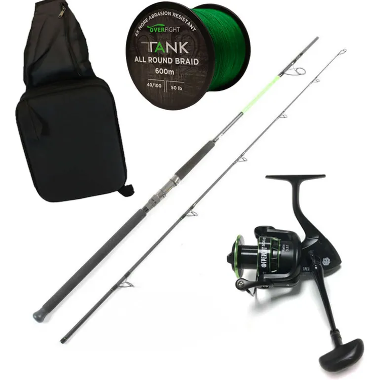 Pack Ipercut Heavy Spin + Moulinet 5000FD + Tresse + Sac