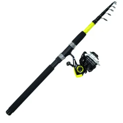 Pack Prêt à Pêcher Truite Bzone Striker Telespin 180L 3-10g + Moulinet + Nylon + Leurres + Boites