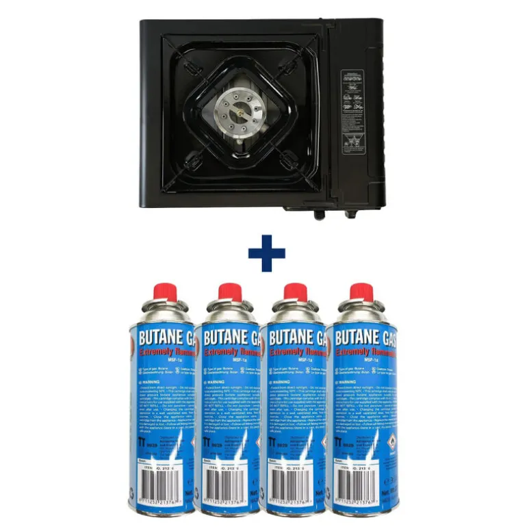 Pack Rechaud + 4 Cartouches de Gaz