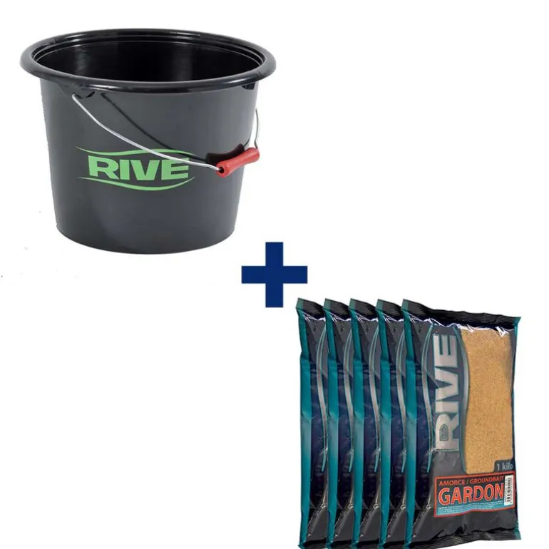 Pack Seau + 5kg d'Amorce Gardon