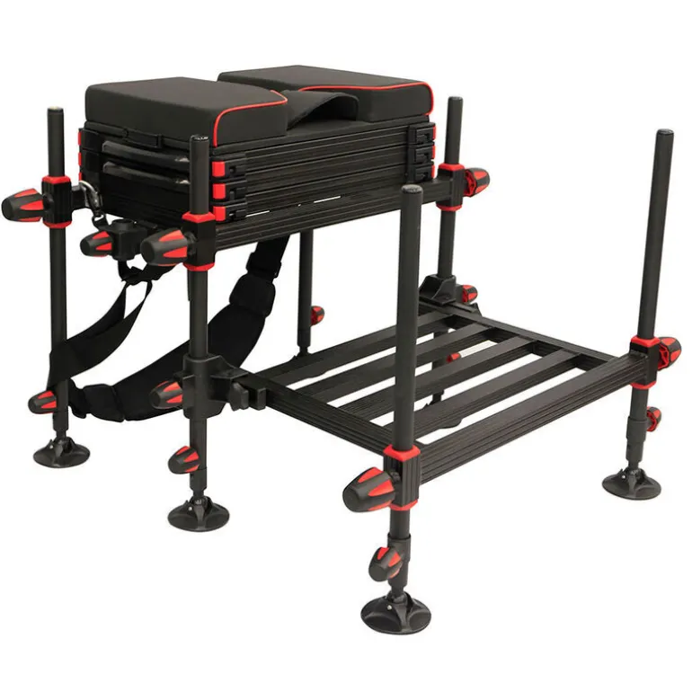 Pack station de pêche au coup team france s-lock match light + repose-pieds