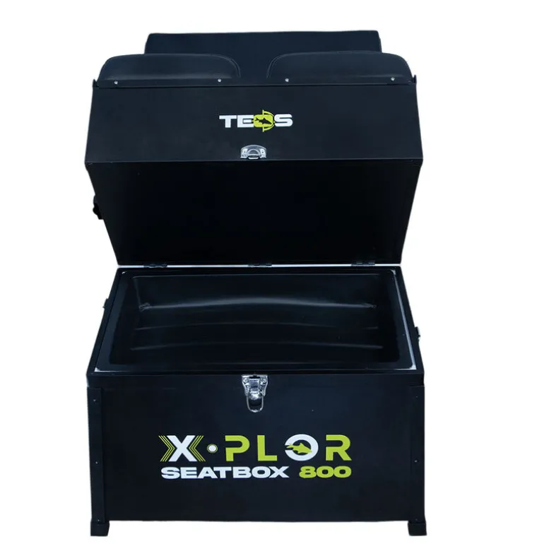 Panier de pêche au coup teos alu large 3 tiroirs avec dossier