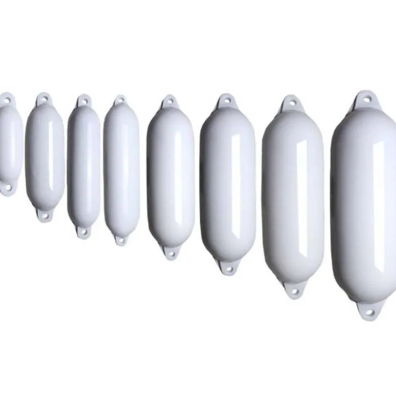 Pare-battage Majoni Eco Fender 2 - 2 yeux - ø12x42cm - blanc