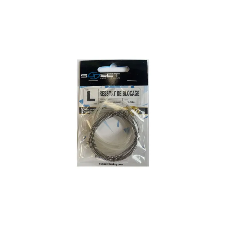 Ressort de blocage Inox + gaine silicone Sunset (1m)