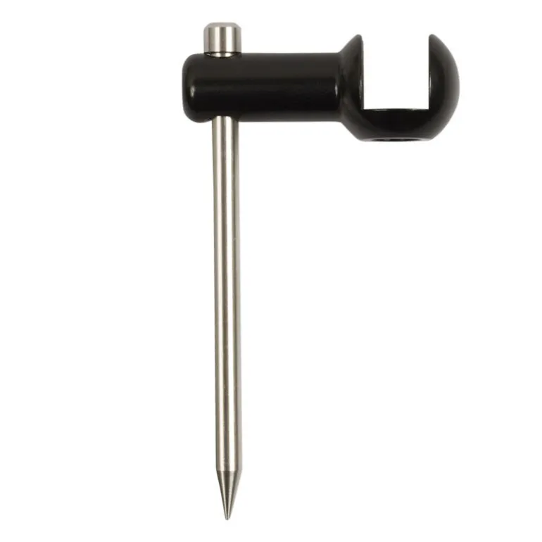Support 2 cannes korda pack singlez alu black + surelevateur 6.5"