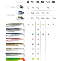 Tête plombée fiiish black minnow 160 off shore 60g (x2)