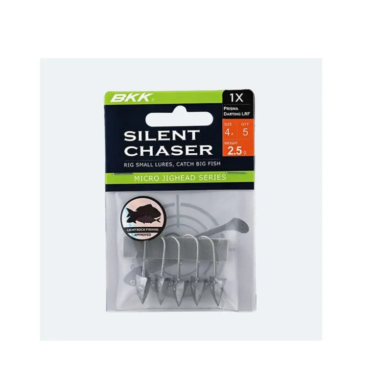 Têtes Plombées BKK Silent Chaser - Prisma Darting LRF Taille 3/0