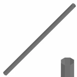 Tube Rive Octo 60mm L192cm Fume